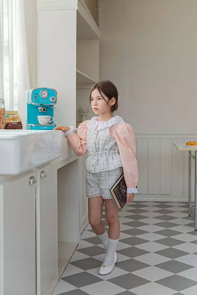 Berry Berry - Korean Children Fashion - #fashionkids - Twid Top Bottom Set - 8
