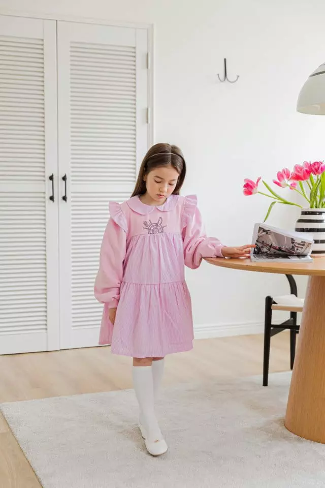 Berry Berry - Korean Children Fashion - #kidsstore - Cancan Ruffle One-piece - 7