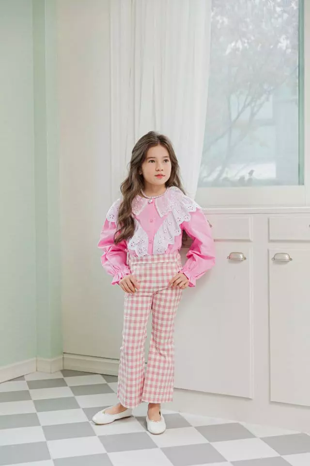 Berry Berry - Korean Children Fashion - #prettylittlegirls - V Lace Blouse - 4
