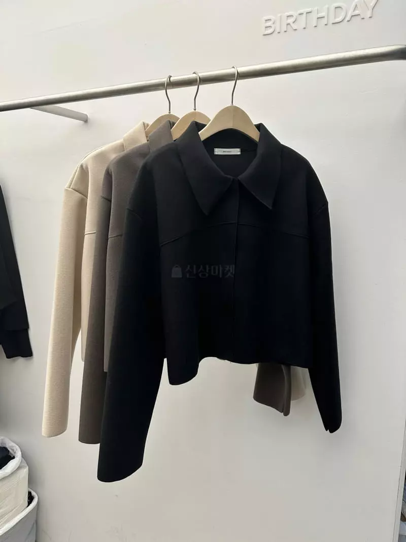Birthday - Korean Women Fashion - #womensfashion - Hidden Short Jacket - 4