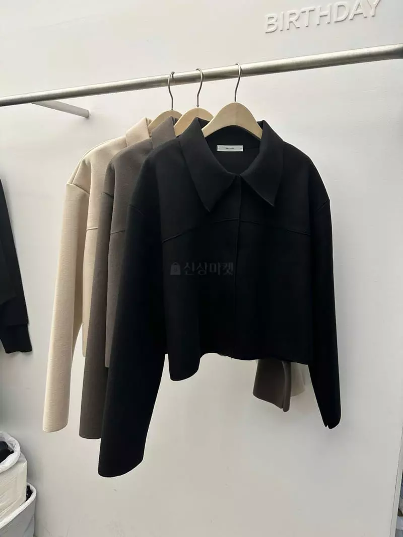 Birthday - Korean Women Fashion - #womensfashion - Hidden Short Jacket - 5
