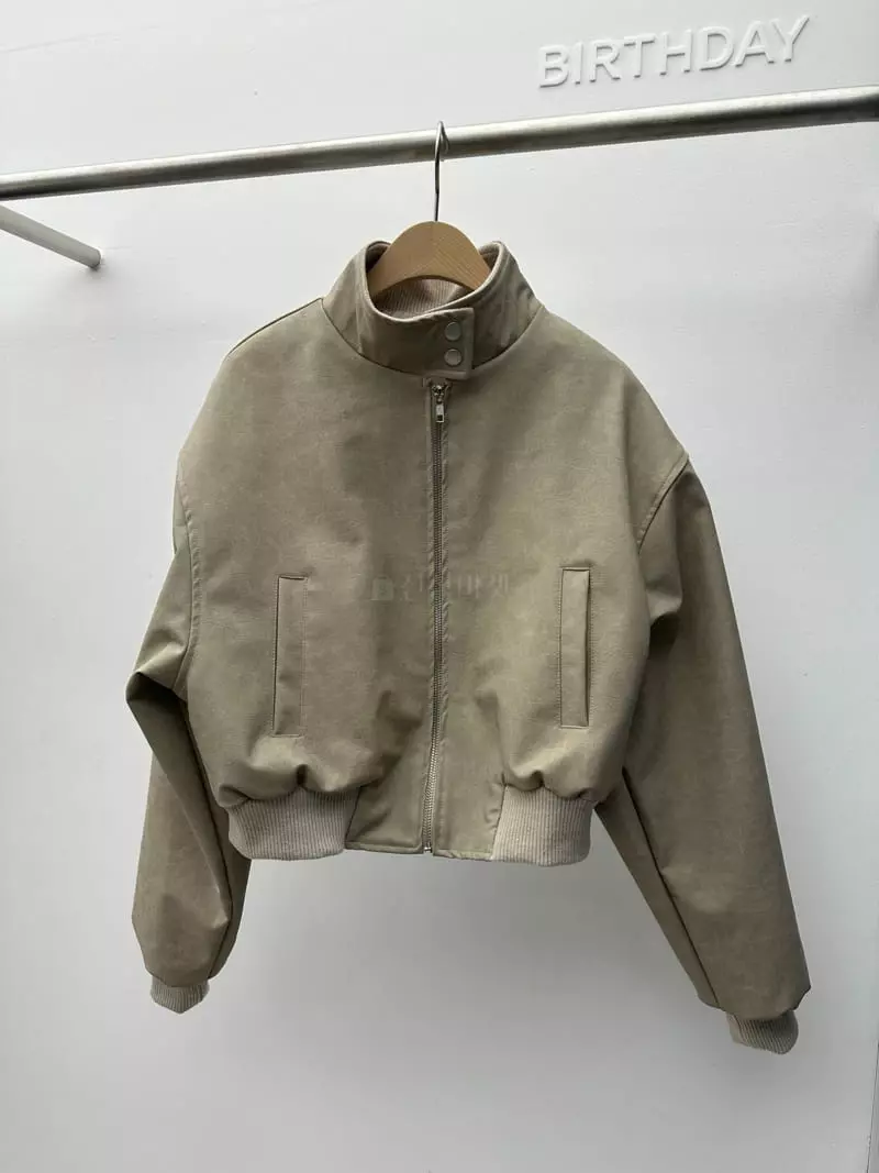 Birthday - Korean Women Fashion - #womensfashion - Crack Leather Jumper - 7