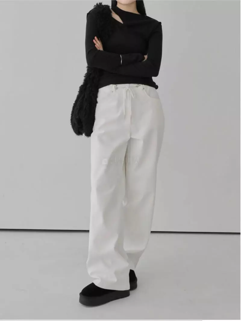 Birthday - Korean Women Fashion - #womensfashion - String Pants - 8