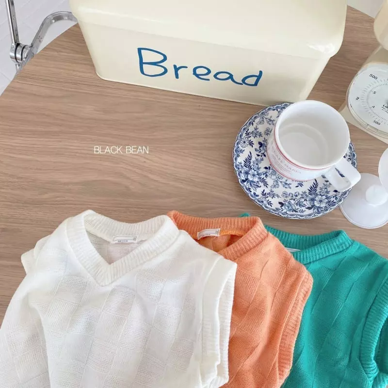 Black Bean - Korean Baby Fashion - #onlinebabyshop - Bebe Chess Vest - 4