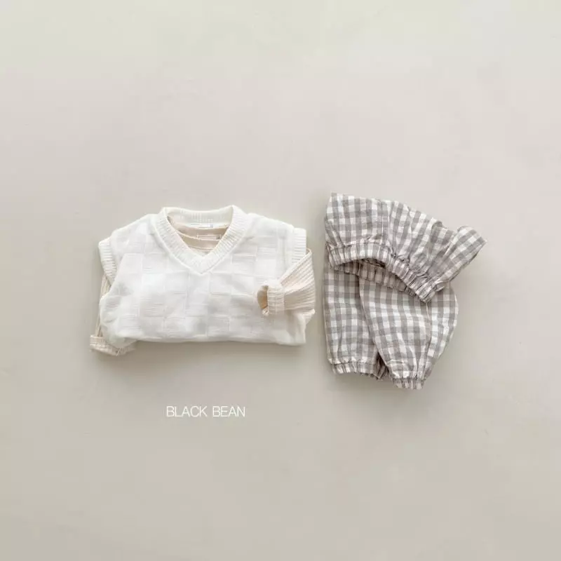 Black Bean - Korean Baby Fashion - #babyboutique - Bebe Chess Vest - 5