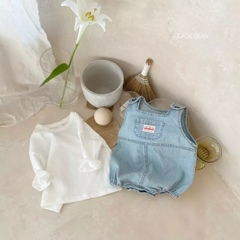 Black Bean - Korean Baby Fashion - #babyboutiqueclothing - Bebe Label Denim Bodysuit - 7