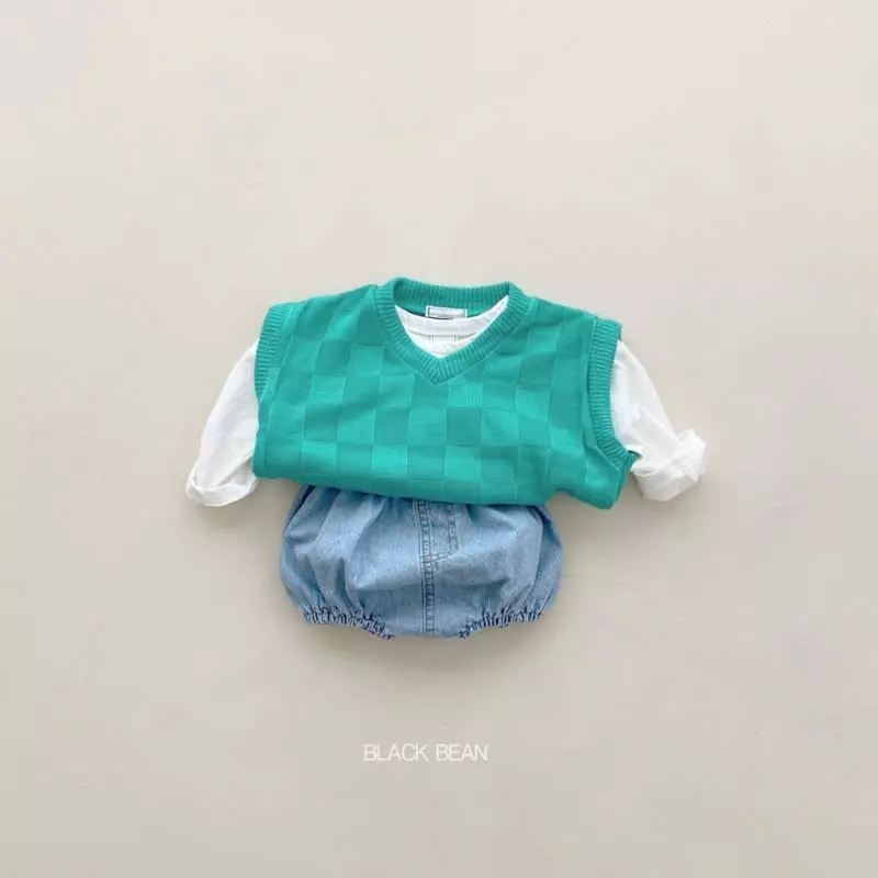 Black Bean - Korean Baby Fashion - #babyboutiqueclothing - Bebe Chess Vest - 6