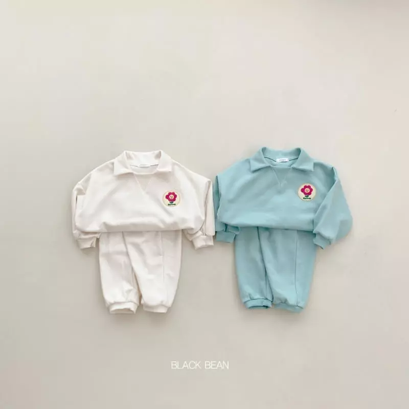 Black Bean - Korean Baby Fashion - #babyclothing - Bebe Blooming Top Bottom SEt - 10