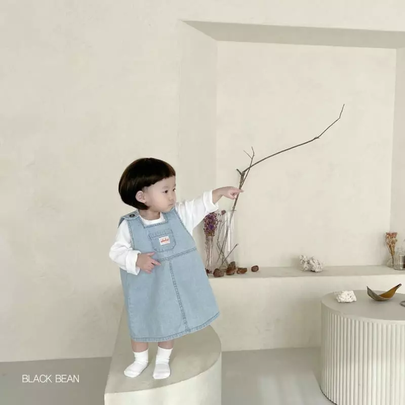 Black Bean - Korean Baby Fashion - #babyclothing - Bebe Label Denim Bodysuit - 8
