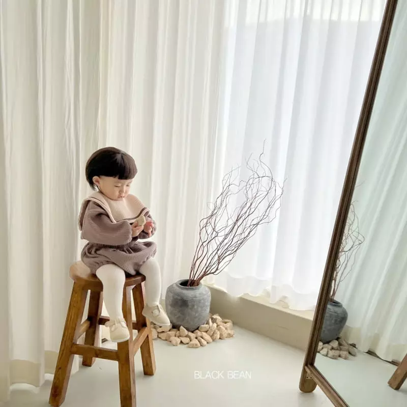 Black Bean - Korean Baby Fashion - #babylifestyle - Bebe Croiffle Bebe Top Bottom Set - 6