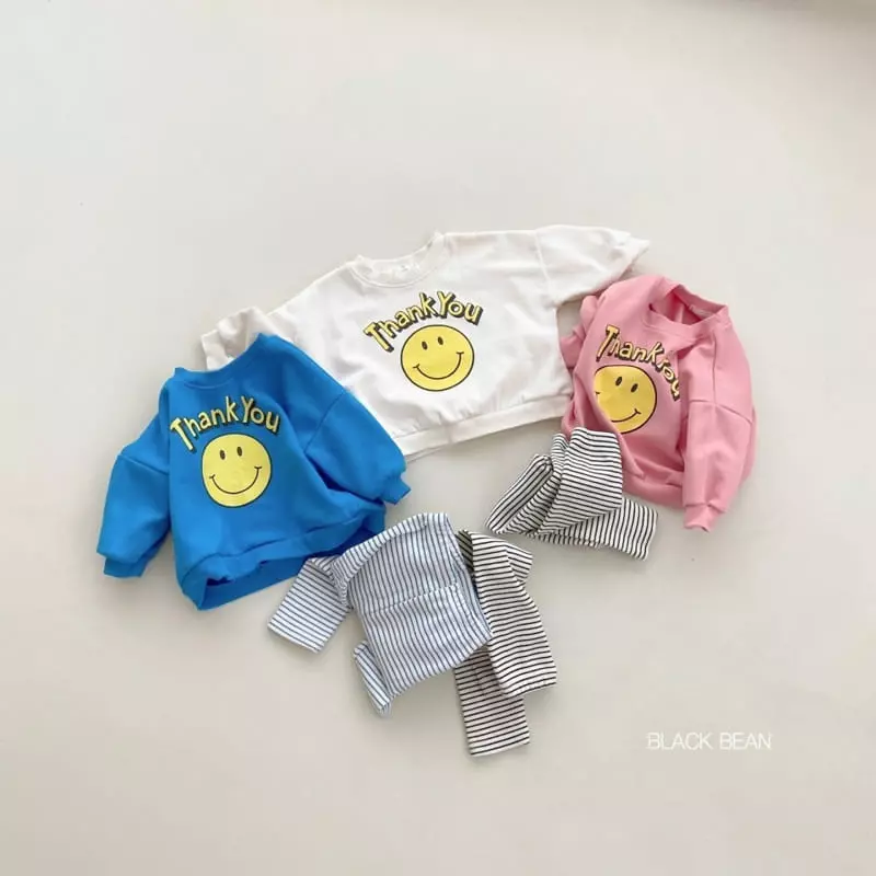 Black Bean - Korean Baby Fashion - #babyoninstagram - Bebe Thanks Bebe Top Bottom Set