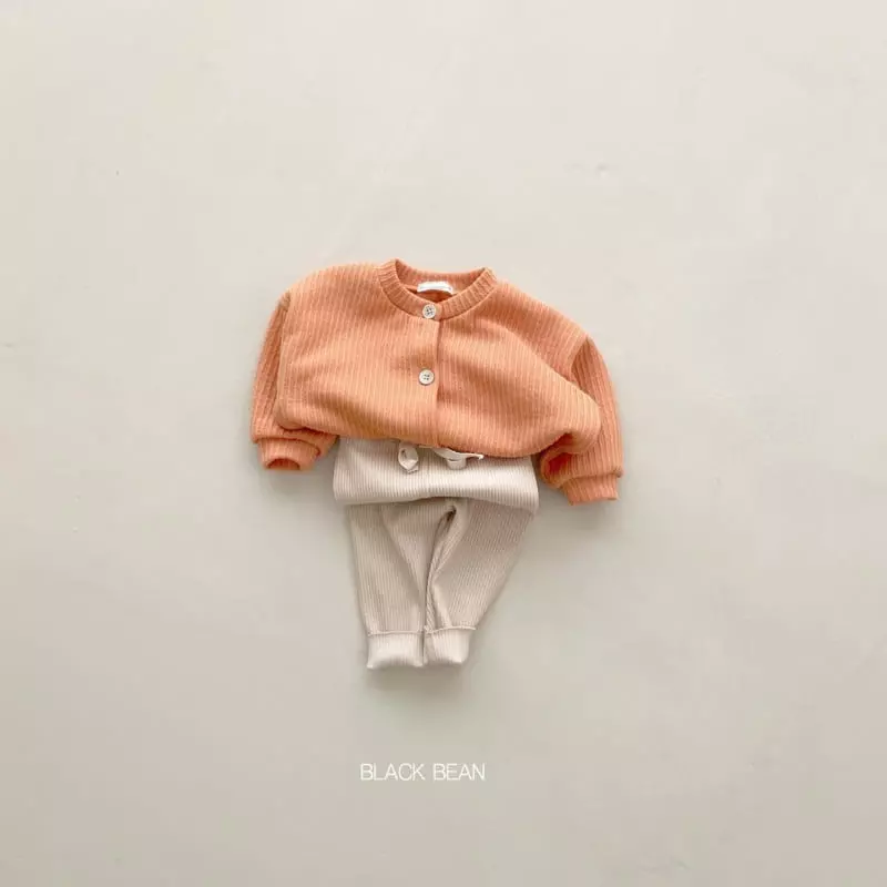 Black Bean - Korean Baby Fashion - #babyoninstagram - Bebe Rib Cardigan - 7