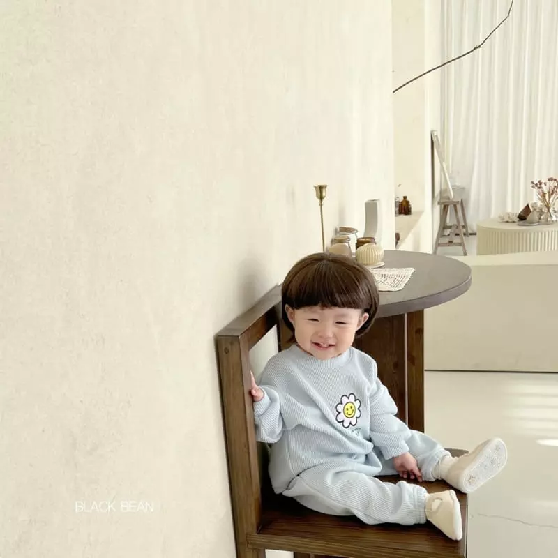 Black Bean - Korean Baby Fashion - #babyootd - Bebe Nice Bebe Top Bottom Set - 6