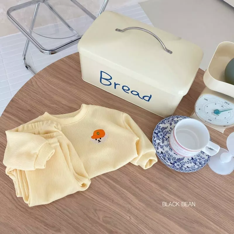 Black Bean - Korean Baby Fashion - #babyootd - Bebe Real Bebe Top Bottom Set - 3