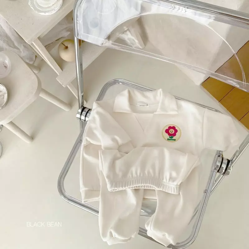 Black Bean - Korean Baby Fashion - #babyootd - Bebe Blooming Top Bottom SEt