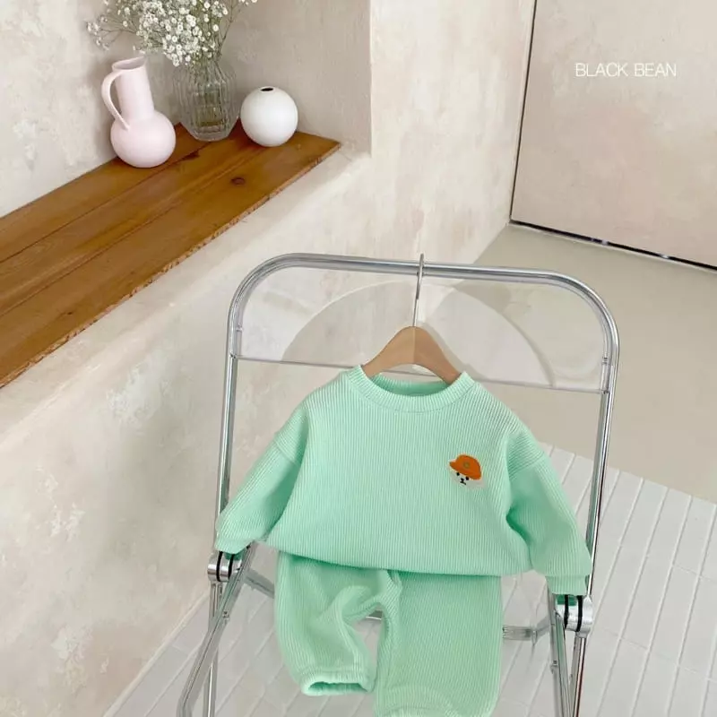 Black Bean - Korean Baby Fashion - #babyootd - Bebe Real Bebe Top Bottom Set - 4