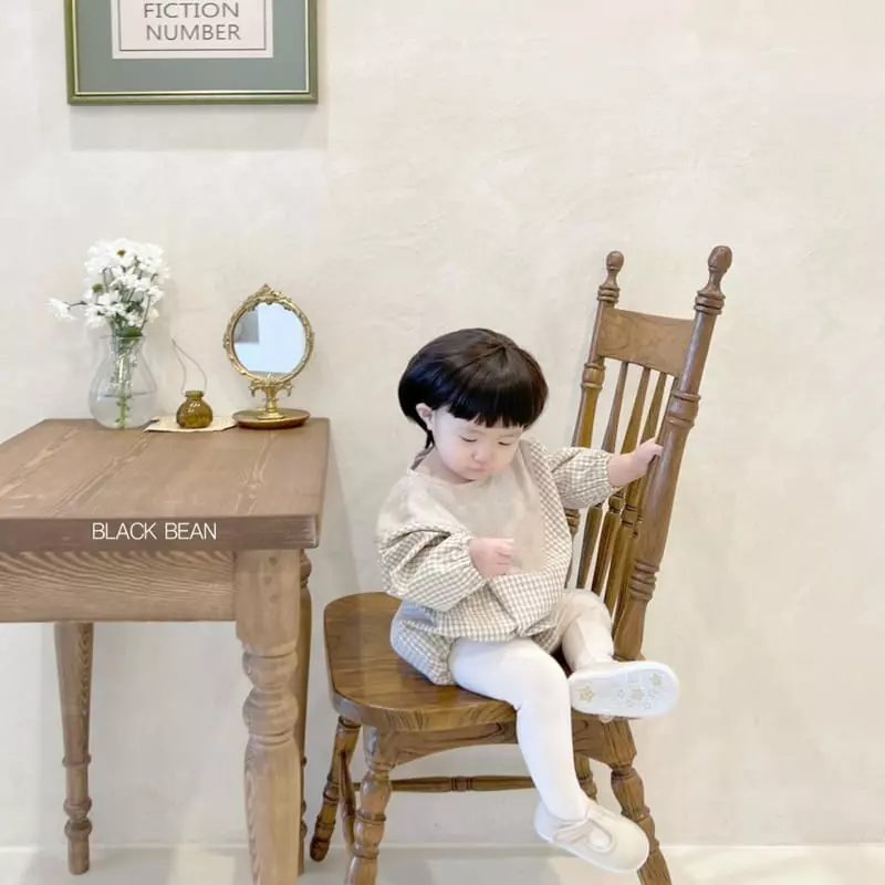 Black Bean - Korean Baby Fashion - #babyoutfit - Twill Bodysuit - 2