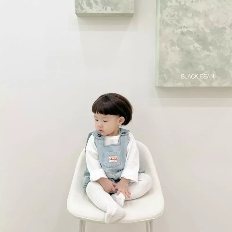 Black Bean - Korean Baby Fashion - #babywear - Bebe Label Denim Bodysuit - 2