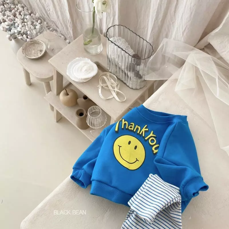 Black Bean - Korean Baby Fashion - #onlinebabyshop - Bebe Thanks Bebe Top Bottom Set - 7