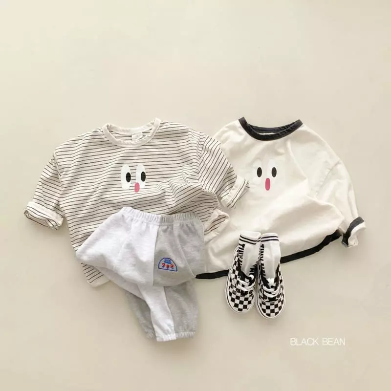 Black Bean - Korean Children Fashion - #Kfashion4kids - Greemy Piping Tee - 10