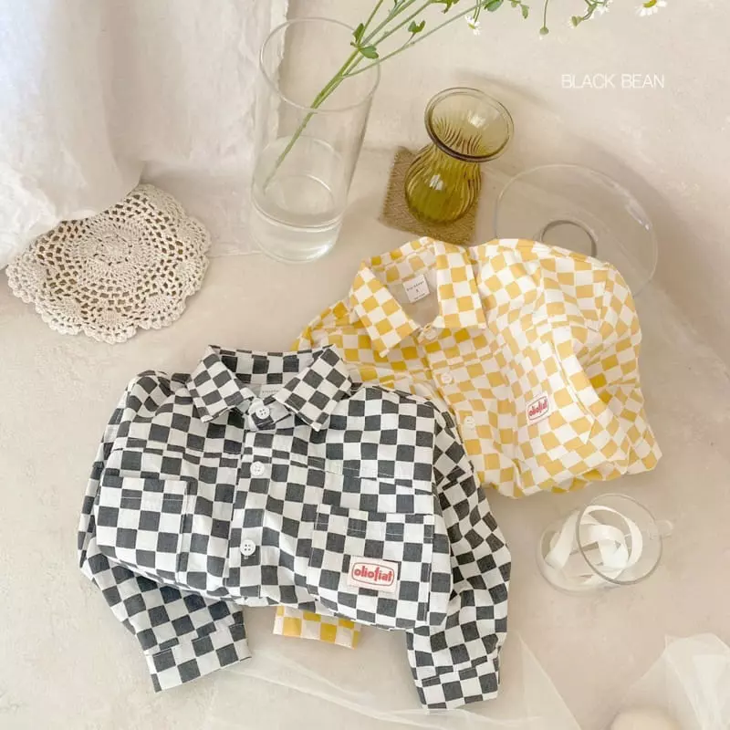 Black Bean - Korean Children Fashion - #childofig - Checker Shirt - 3