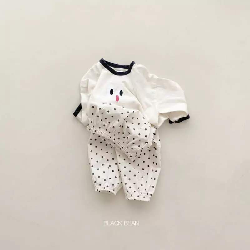 Black Bean - Korean Children Fashion - #childofig - Greemy Piping Tee
