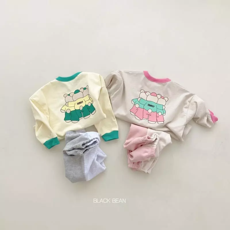 Black Bean - Korean Children Fashion - #childofig - Family Tee