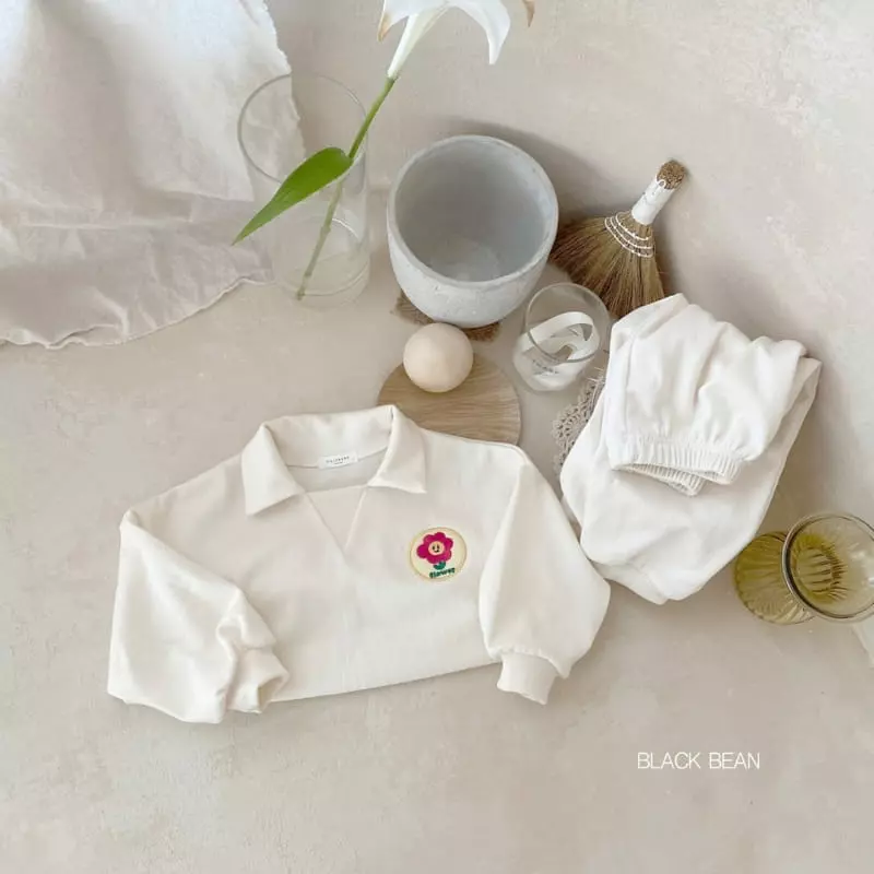Black Bean - Korean Children Fashion - #childrensboutique - Blooming Top Bottom Set - 5