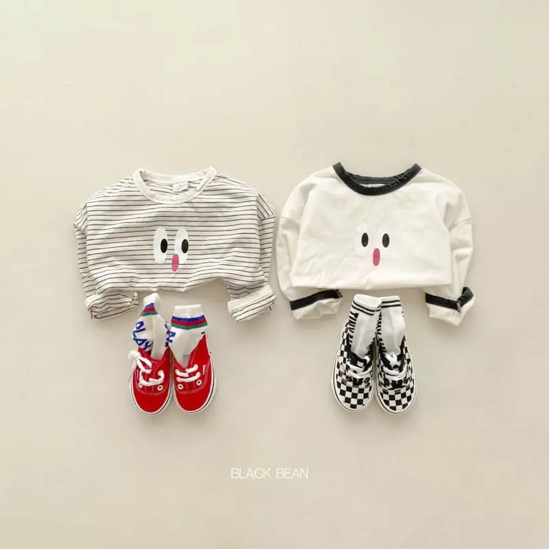 Black Bean - Korean Children Fashion - #childrensboutique - Greemy Piping Tee - 3