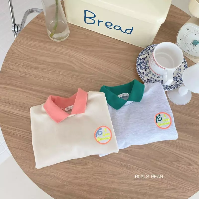 Black Bean - Korean Children Fashion - #childrensboutique - Castela Collar Tee