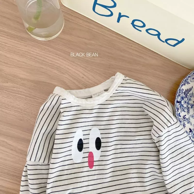 Black Bean - Korean Children Fashion - #fashionkids - Greemy Piping Tee - 6