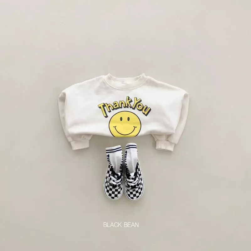 Black Bean - Korean Children Fashion - #fashionkids - Thanks Sweatshirt - 2