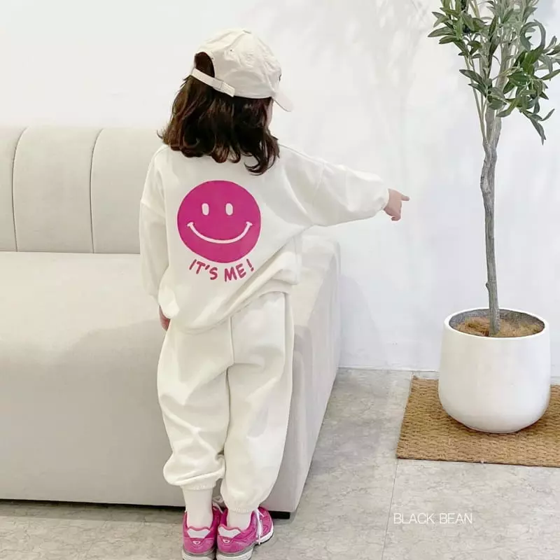 Black Bean - Korean Children Fashion - #fashionkids - It's Me Top Bottom Set - 2