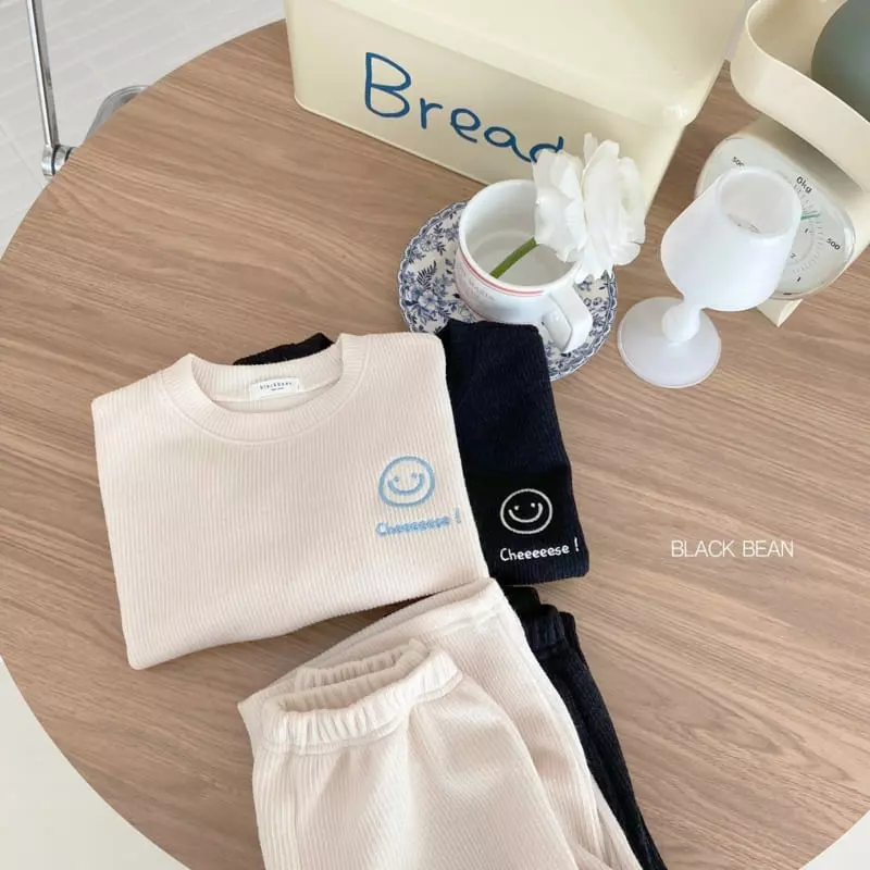 Black Bean - Korean Children Fashion - #kidsshorts - Cheese Top Bottom Set