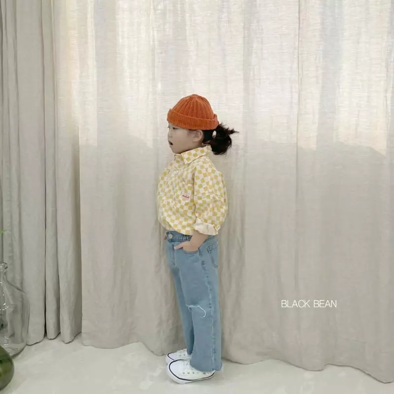 Black Bean - Korean Children Fashion - #kidsshorts - Checker Shirt - 9