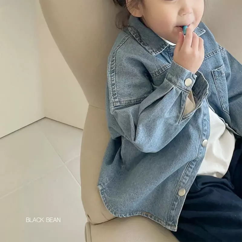 Black Bean - Korean Children Fashion - #kidsshorts - Silver Shirt - 8