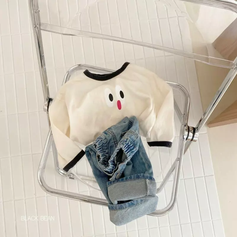 Black Bean - Korean Children Fashion - #kidsshorts - Greemy Piping Tee - 7