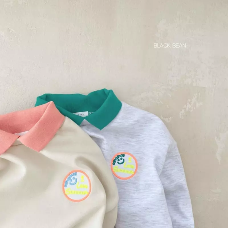 Black Bean - Korean Children Fashion - #kidsshorts - Castela Collar Tee - 5