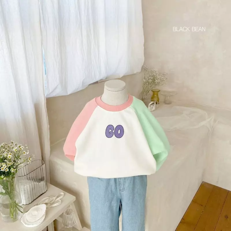 Black Bean - Korean Children Fashion - #kidsshorts - Go Color Tee - 2