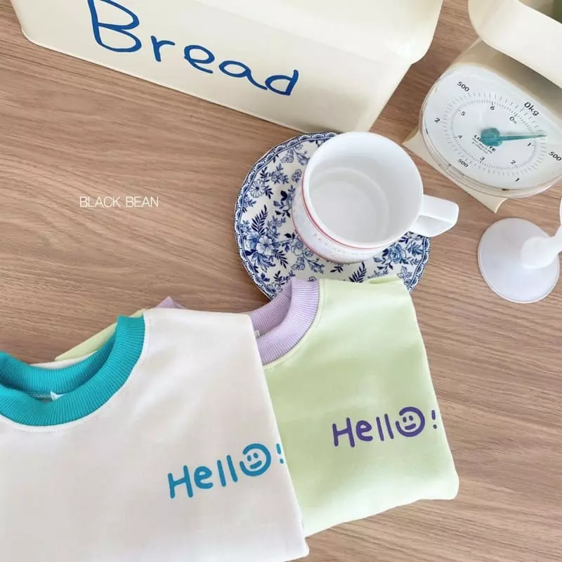 Black Bean - Korean Children Fashion - #kidsshorts - Hello Tee