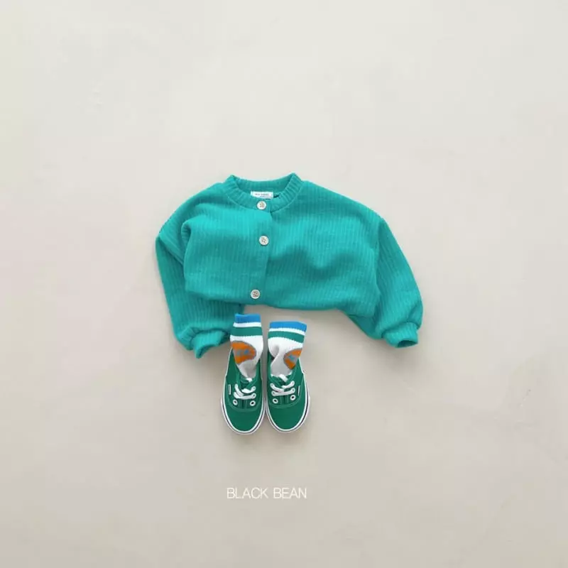 Black Bean - Korean Children Fashion - #kidsshorts - Rib Cardigan - 4
