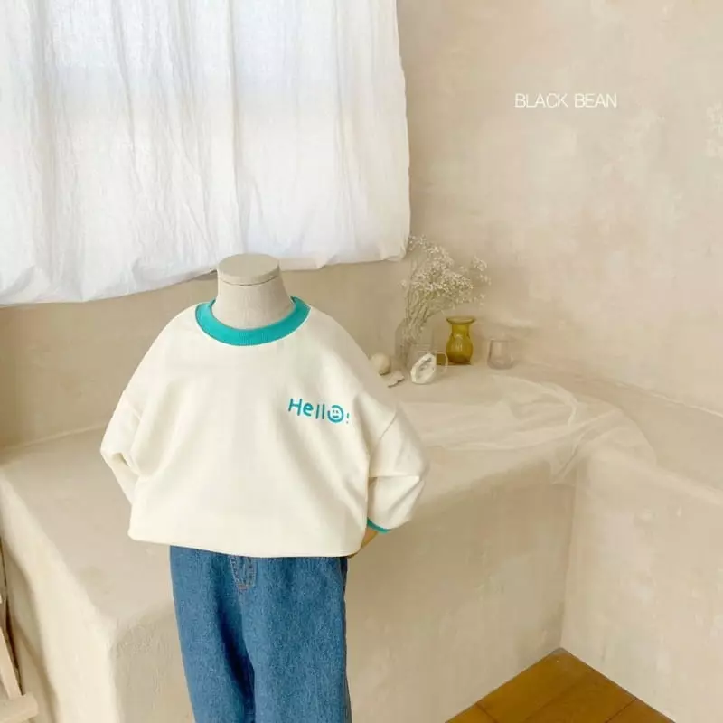 Black Bean - Korean Children Fashion - #kidsstore - Hello Tee - 2