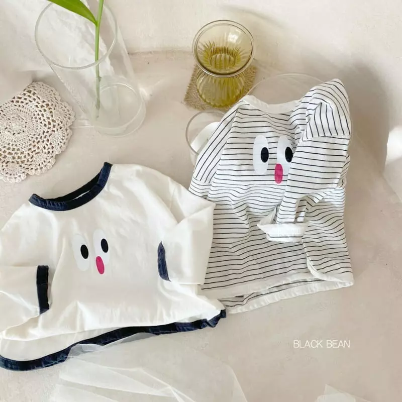 Black Bean - Korean Children Fashion - #kidzfashiontrend - Greemy Piping Tee - 9