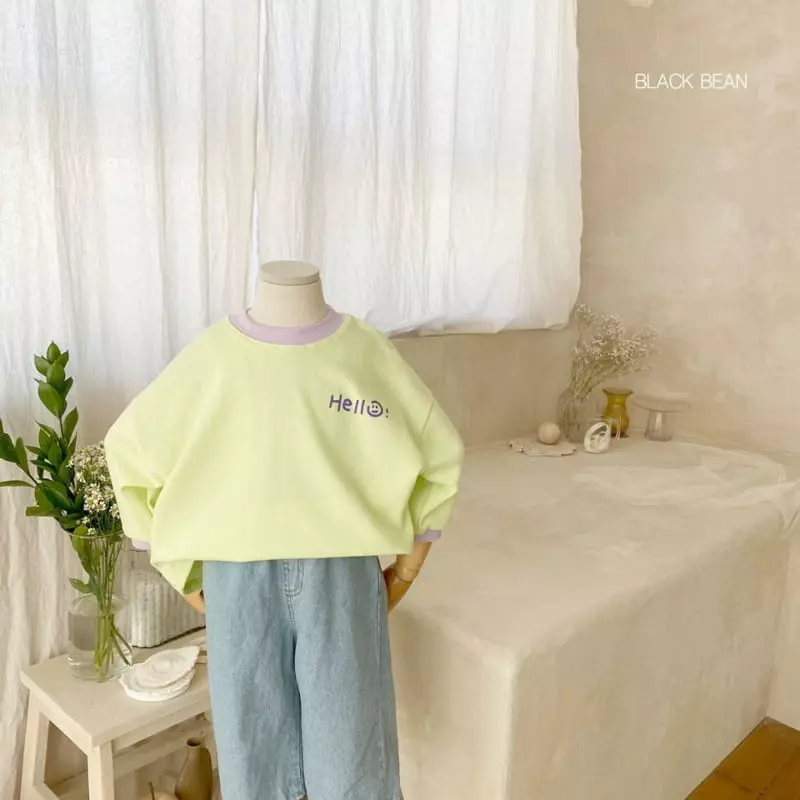 Black Bean - Korean Children Fashion - #kidzfashiontrend - Hello Tee - 3