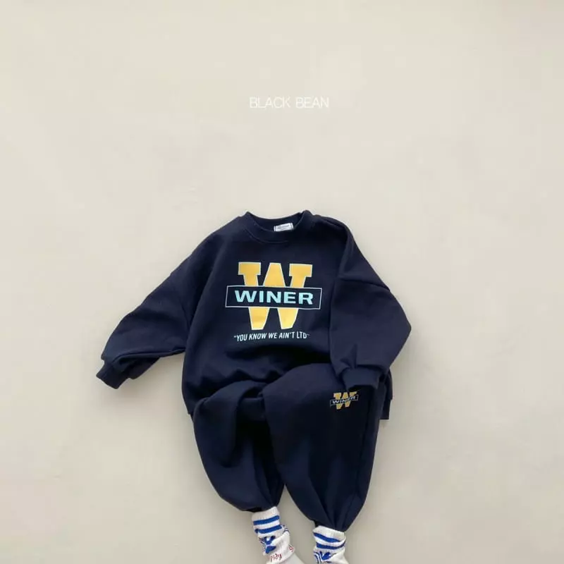 Black Bean - Korean Children Fashion - #littlefashionista - Dubble U Top Bottom Set - 4