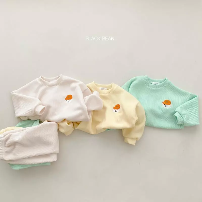 Black Bean - Korean Children Fashion - #minifashionista - Real Top Bottom Set