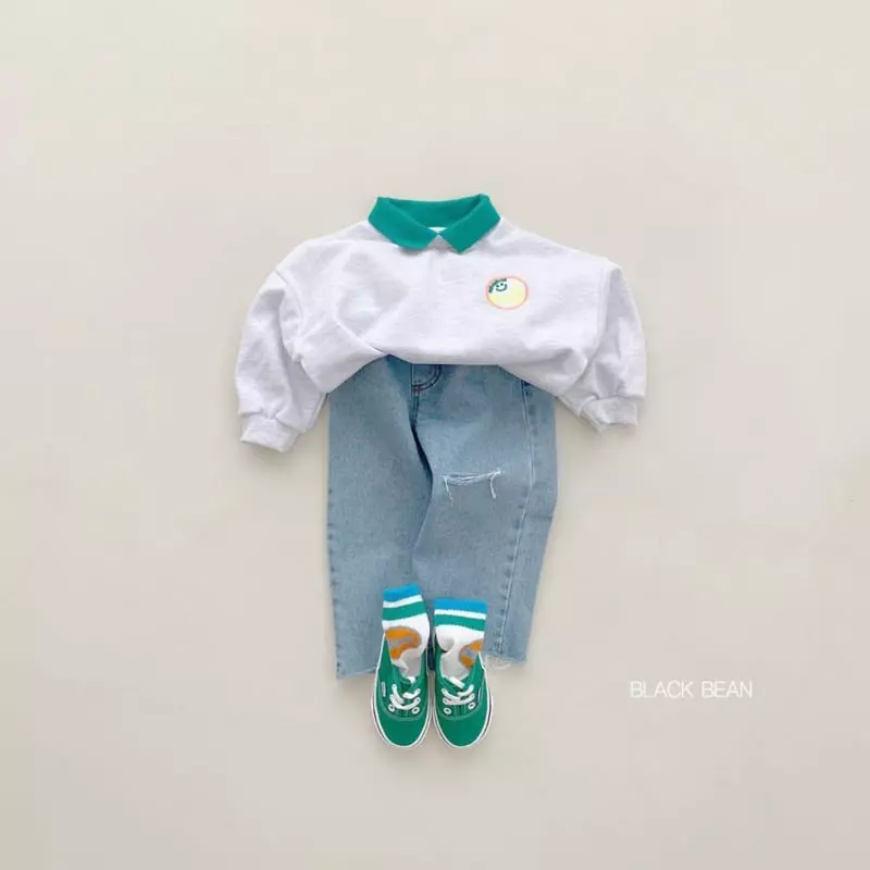 Black Bean - Korean Children Fashion - #prettylittlegirls - Vintage Jeans - 5