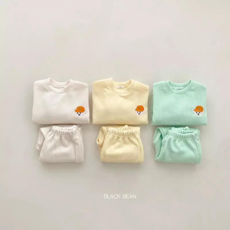 Black Bean - Korean Children Fashion - #prettylittlegirls - Real Top Bottom Set - 2