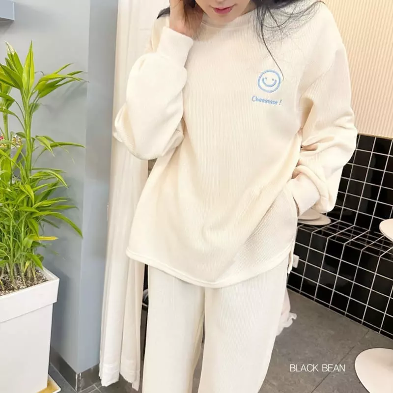 Black Bean - Korean Children Fashion - #prettylittlegirls - Cheese Top Bottom Set - 8