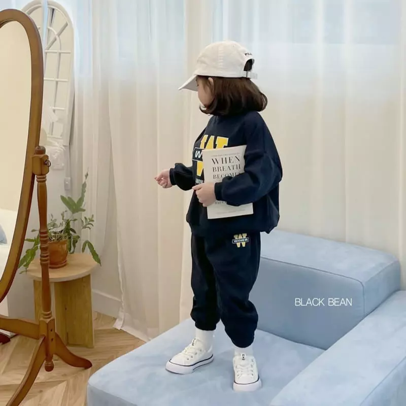 Black Bean - Korean Children Fashion - #prettylittlegirls - Dubble U Top Bottom Set - 6